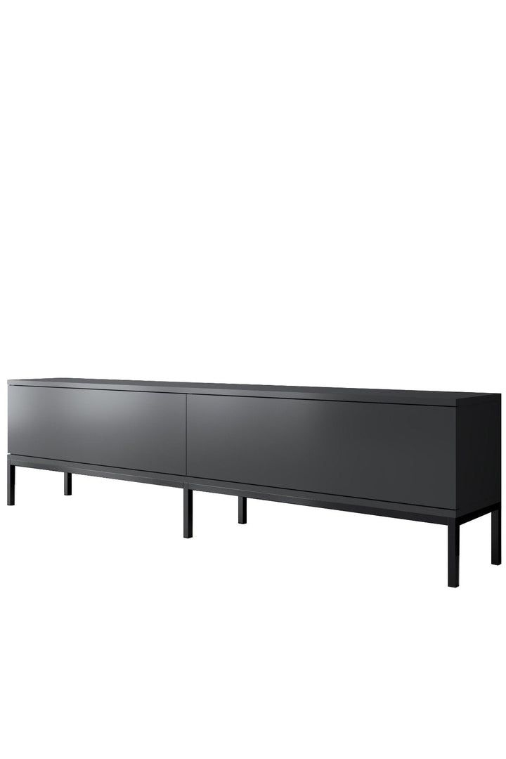 TV szekrény Lord - Anthracite, Black-VASBÚTOR