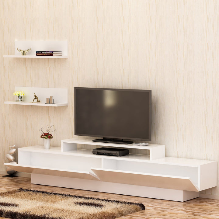 TV szekrény Lucca TV - White, White-VASBÚTOR