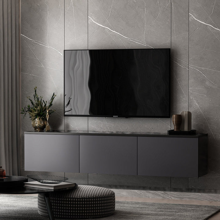 TV szekrény Neon - Anthracite-VASBÚTOR