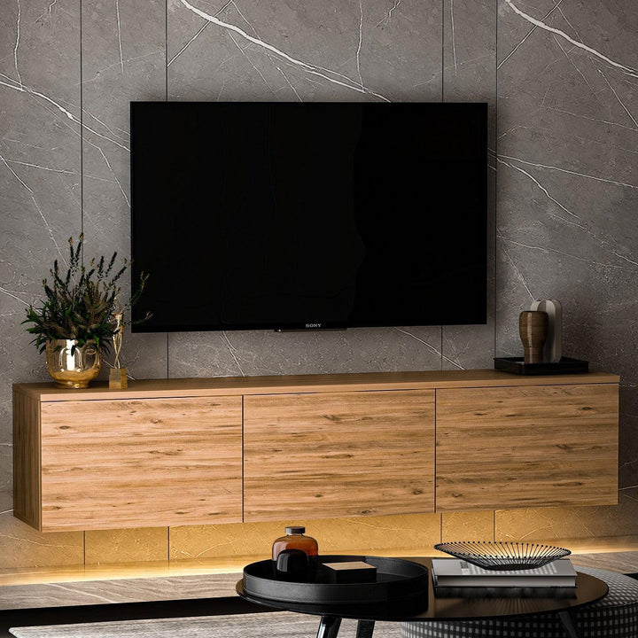 TV szekrény Neon Illuminated - Atlantic Pine-VASBÚTOR