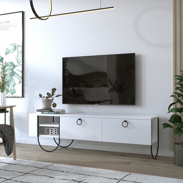 TV szekrény Norfolk Tv Stand - White-VASBÚTOR