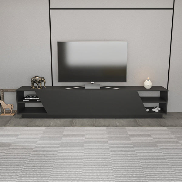 TV szekrény Rhodes - Anthracite-VASBÚTOR