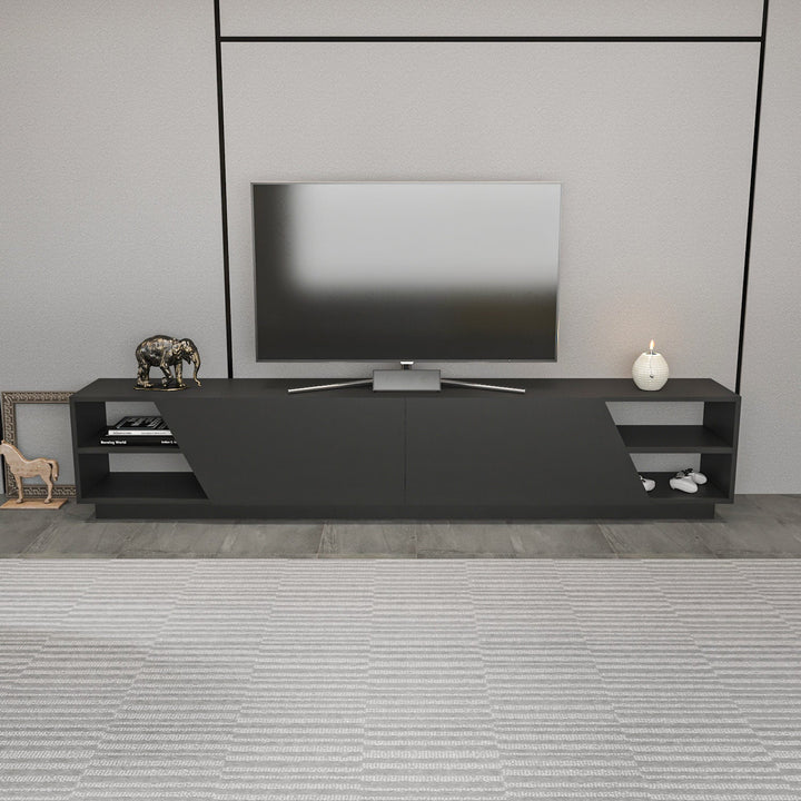TV szekrény Rhodes - Anthracite-VASBÚTOR