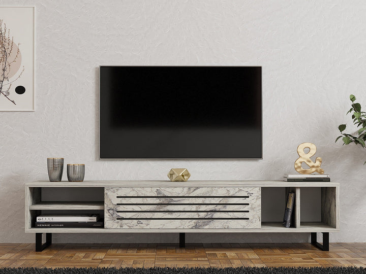 TV szekrény Safir - Freesia, Marble-VASBÚTOR