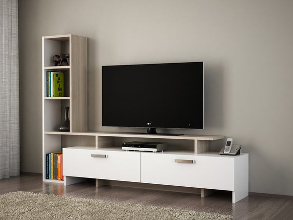 TV szekrény Şimal - White, Cordoba-VASBÚTOR