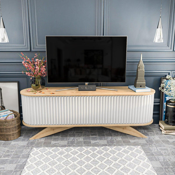 TV szekrény Stor - Sapphire, White-VASBÚTOR