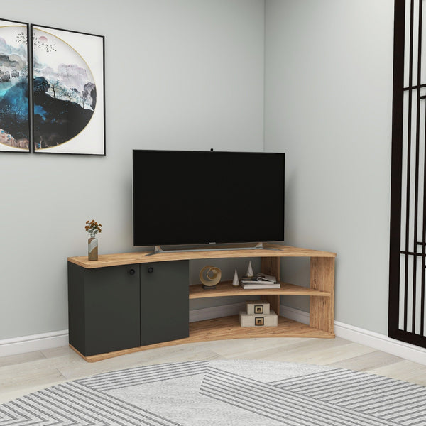 TV szekrény Termera - Atlantic Pine, Anthracite-VASBÚTOR