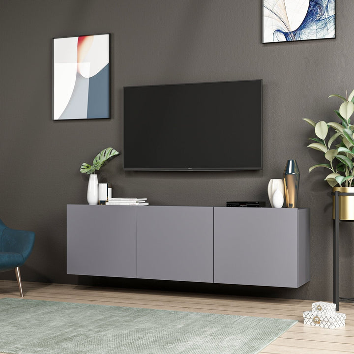 TV szekrény White - Anthracite-VASBÚTOR