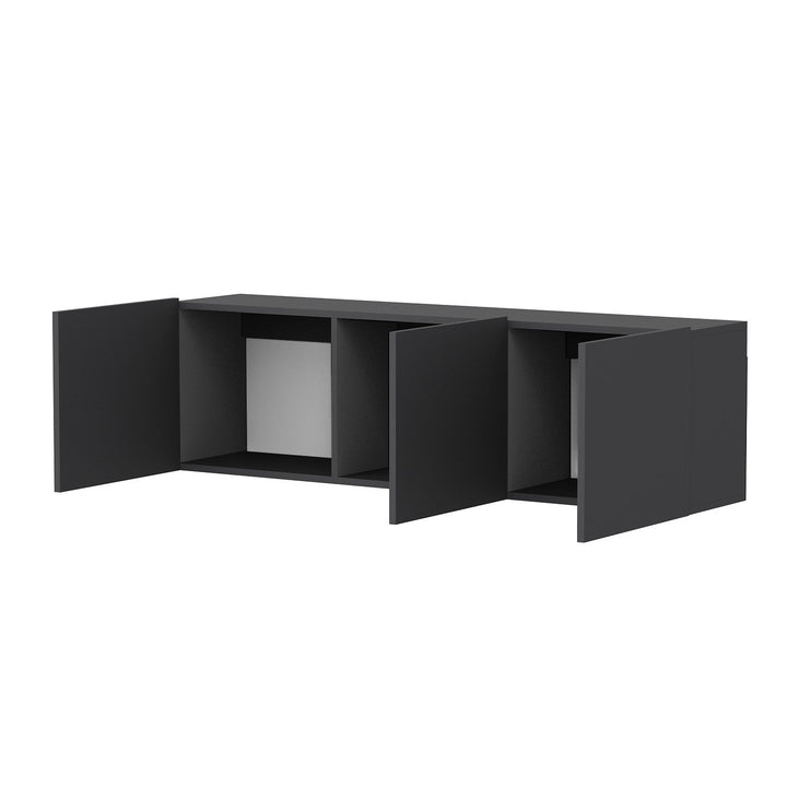 TV szekrény White - Anthracite-VASBÚTOR