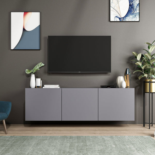 TV szekrény White - Anthracite-VASBÚTOR