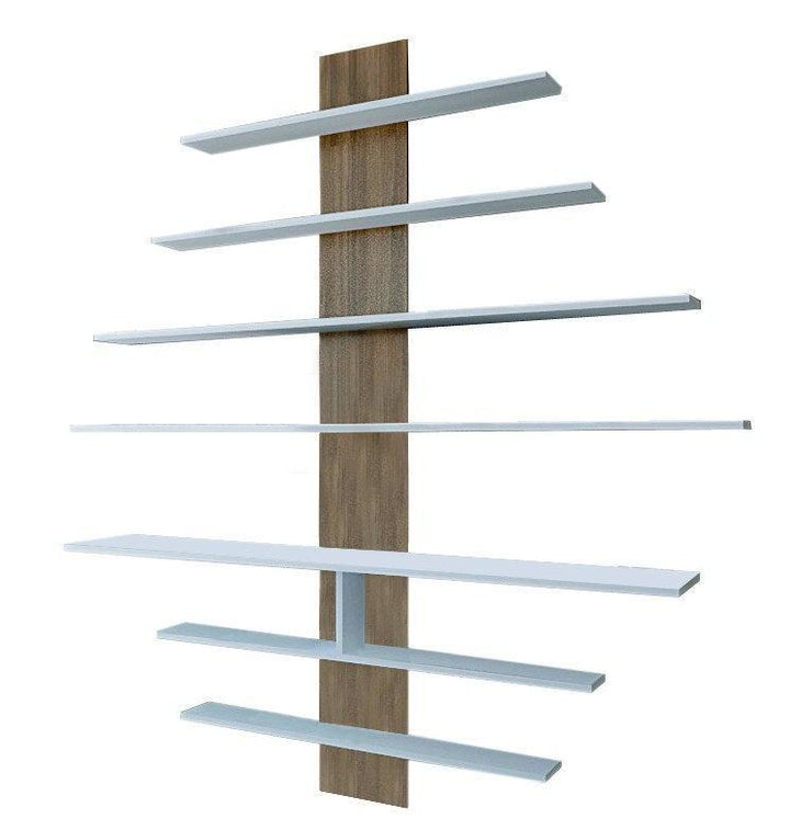TV szekrény Zebra - White, Walnut-VASBÚTOR