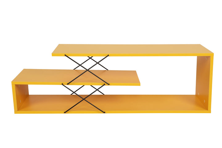 TV szekrény Zigzag - Sárga-VASBÚTOR