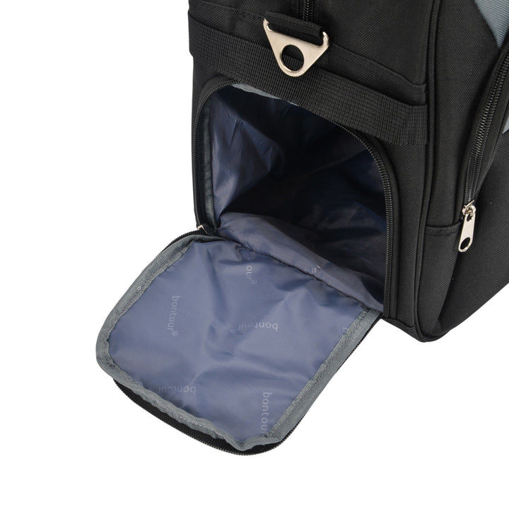 Wizzair kézipoggyász kabintáska 40x30x20 cm , Bontour AIR Utazótáska, Fekete-VASBÚTOR