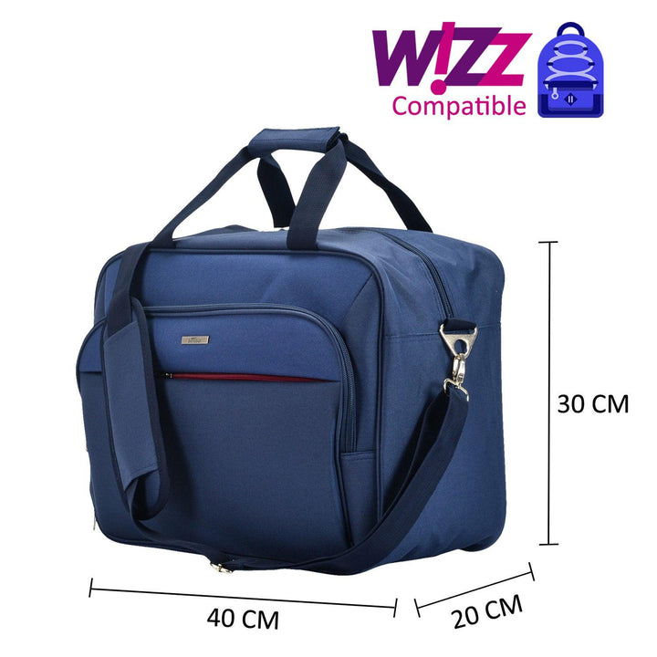 Wizzair kézipoggyász kabintáska 40x30x20 cm , Bontour AIR Utazótáska, Kék-VASBÚTOR