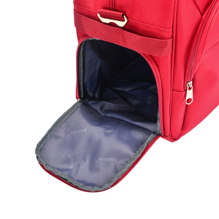 Wizzair kézipoggyász kabintáska 40x30x20 cm , Bontour AIR Utazótáska, Piros-VASBÚTOR