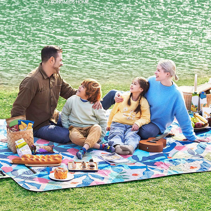 XXL piknik takaró, strand szőnyeg 300 x 200 cm színes levelek-VASBÚTOR