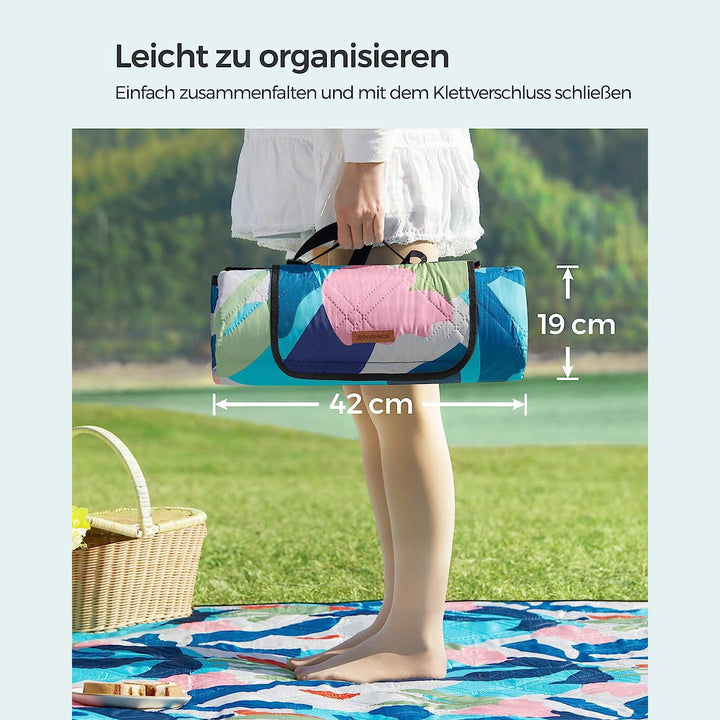 XXL piknik takaró, strand szőnyeg 300 x 200 cm színes levelek-VASBÚTOR