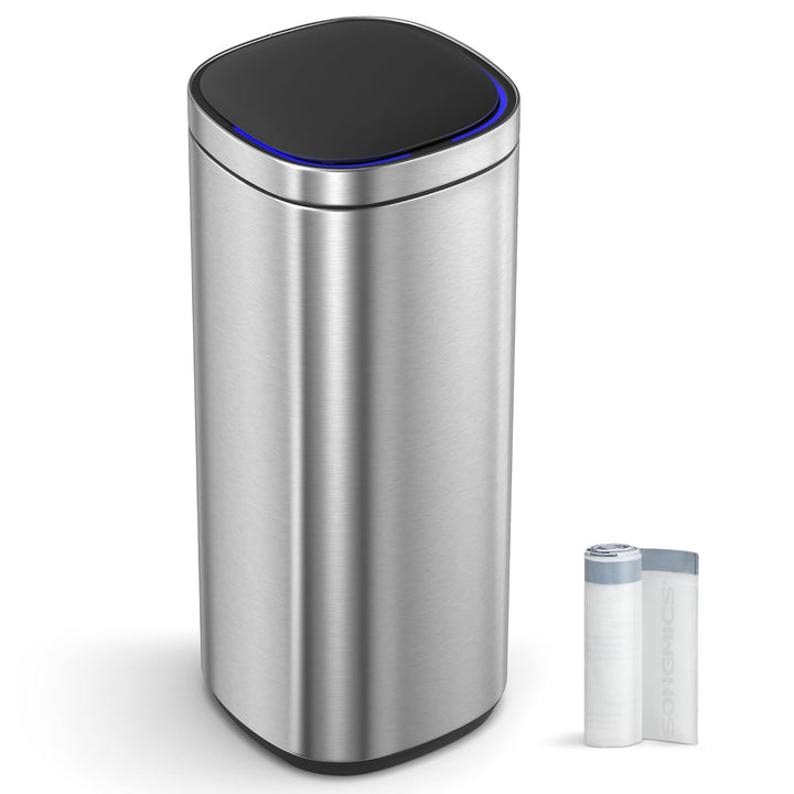 Automatikus konyhai kuka, szemetes mozgásérzékelővel 50 L, ezüst/fekete-VASBÚTOR