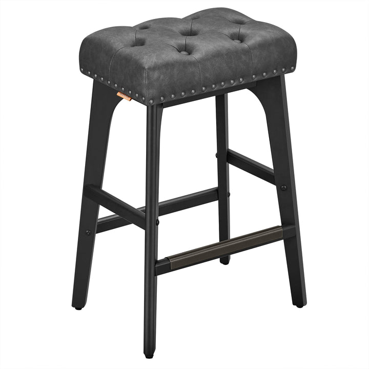 bárszék 2db-os szett, 66 cm magas, fekete-VASBÚTOR