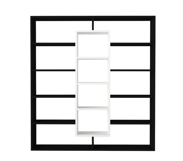 könyvespolc Ample - Black, White-VASBÚTOR