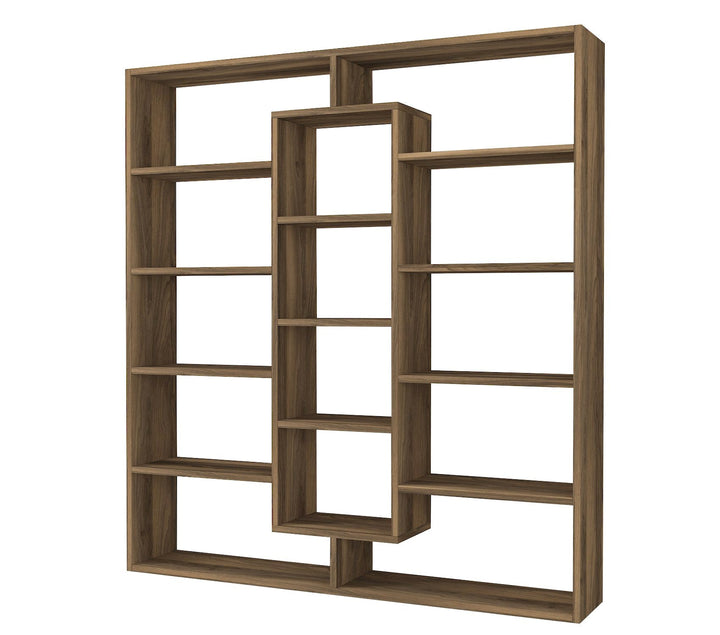könyvespolc Ample - Walnut-VASBÚTOR
