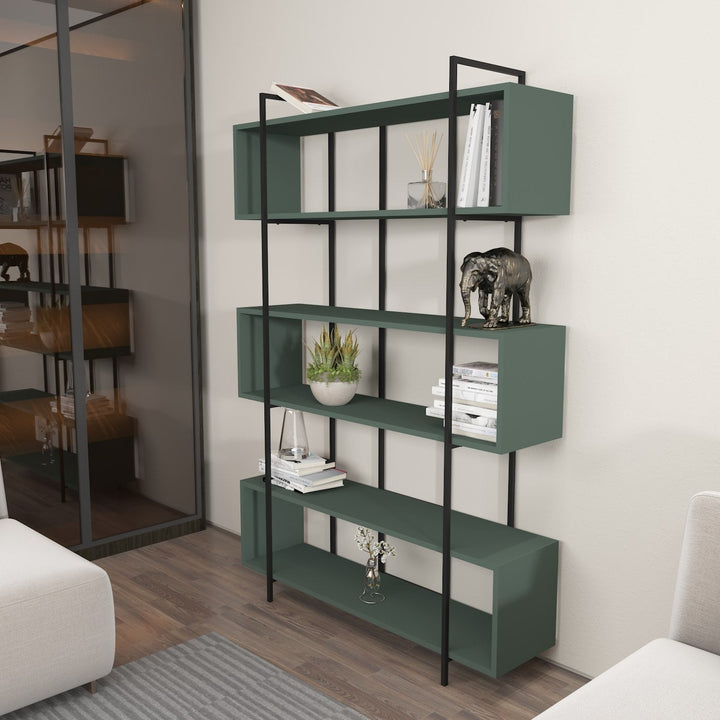 könyvespolc Bruti - Green, Black-VASBÚTOR