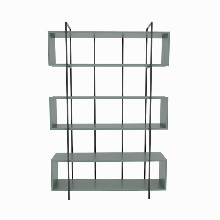 könyvespolc Bruti - Green, Black-VASBÚTOR