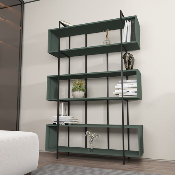 könyvespolc Bruti - Green, Black-VASBÚTOR