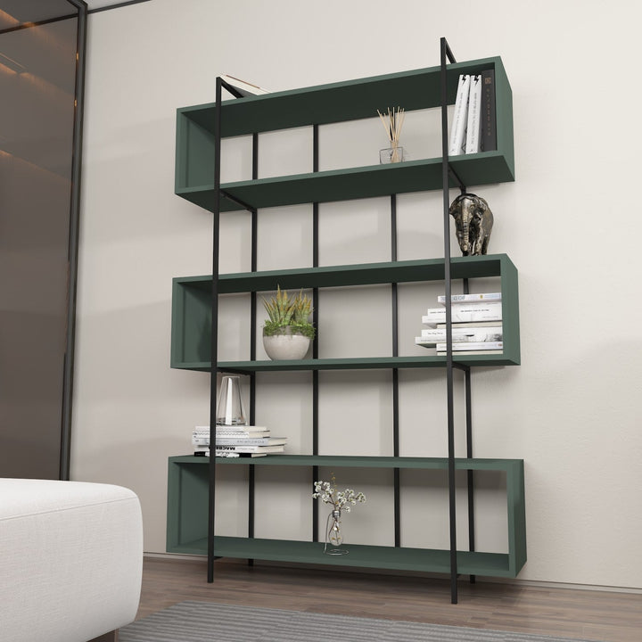 könyvespolc Bruti - Green, Black-VASBÚTOR