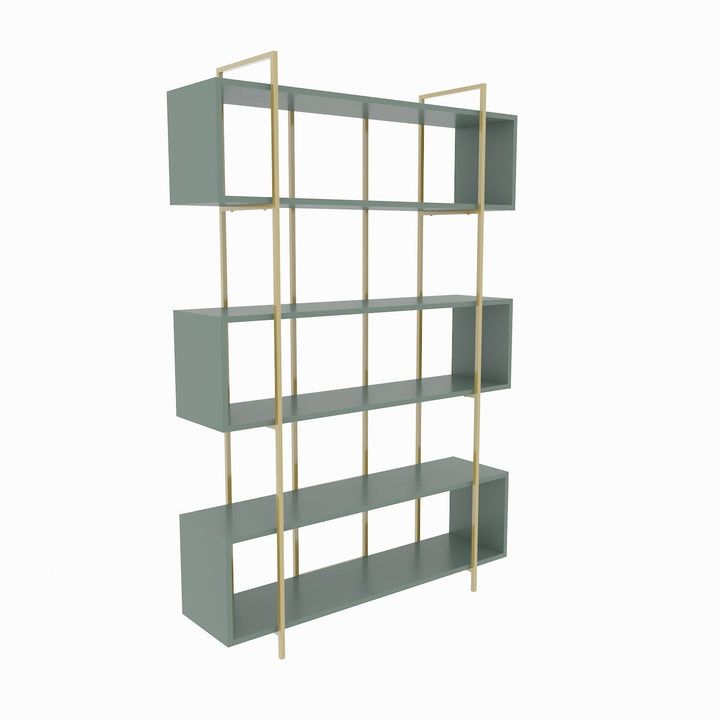 könyvespolc Bruti - Green, Gold-VASBÚTOR