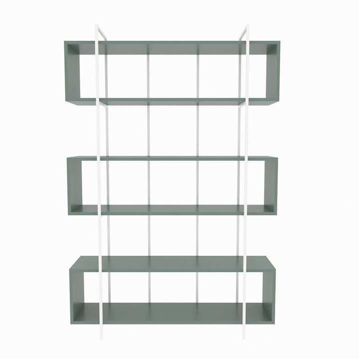 könyvespolc Bruti - Green, White-VASBÚTOR