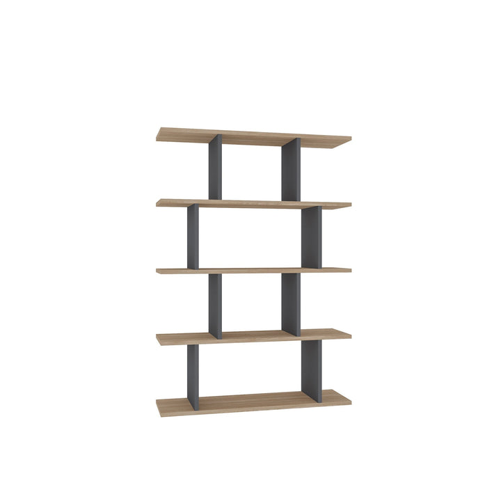 könyvespolc Harmon - Oak, Anthracite-VASBÚTOR