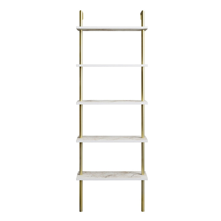 könyvespolc Paula - White, Gold-VASBÚTOR