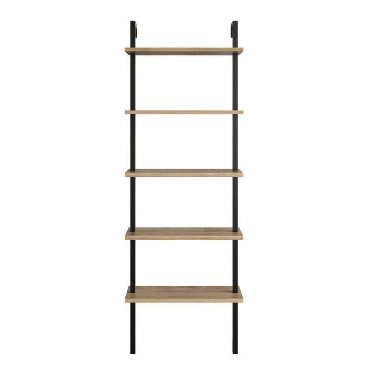 könyvespolc Piante - Walnut, Black-VASBÚTOR