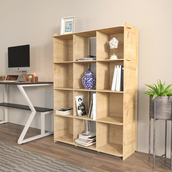 könyvespolc Zimba - Oak-VASBÚTOR
