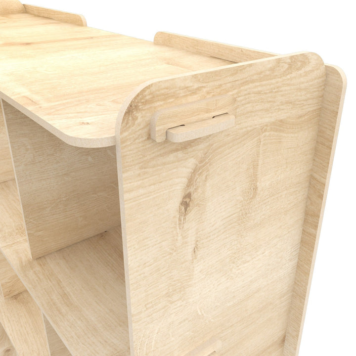 könyvespolc Zimba - Oak-VASBÚTOR