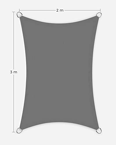 napvitorla 2x3 m füstszürke-VASBÚTOR