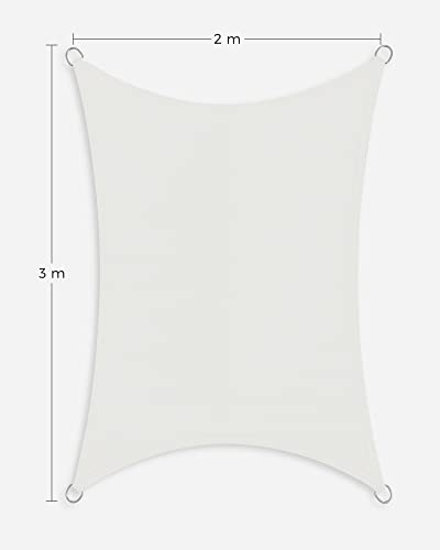 Napvitorla 2x3m, fehér-VASBÚTOR